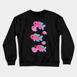 Strawberry peacock cichlid Crewneck Sweatshirt